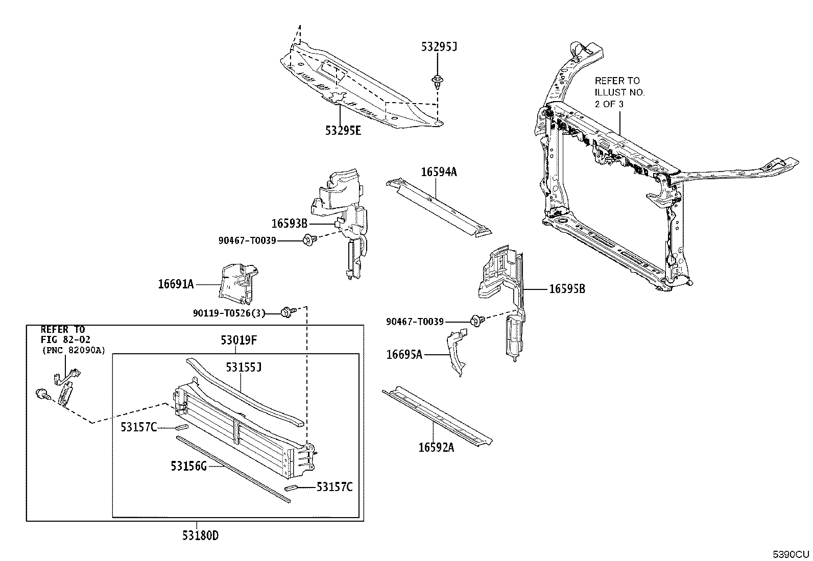 16594-F0030 GUIDE, RADIATOR AIR, NO.2 product image