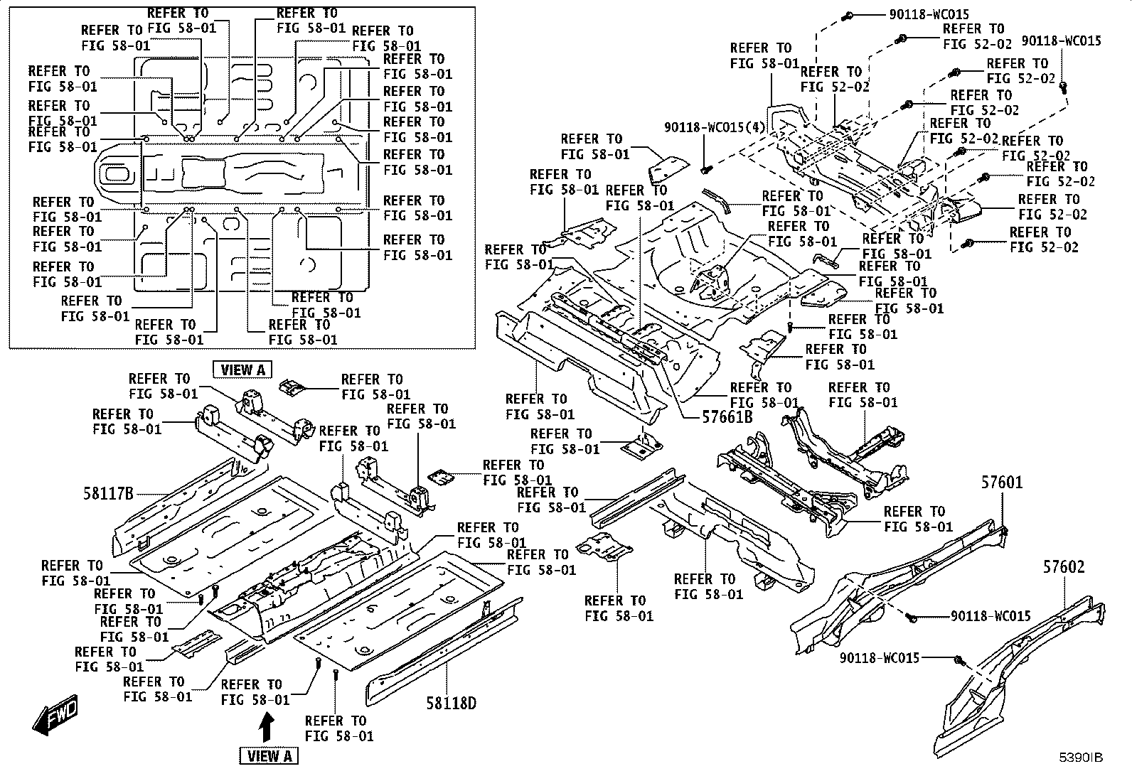 57017-WC006 MEMBER SUB-ASSY, FRONT SIDE, LH product image