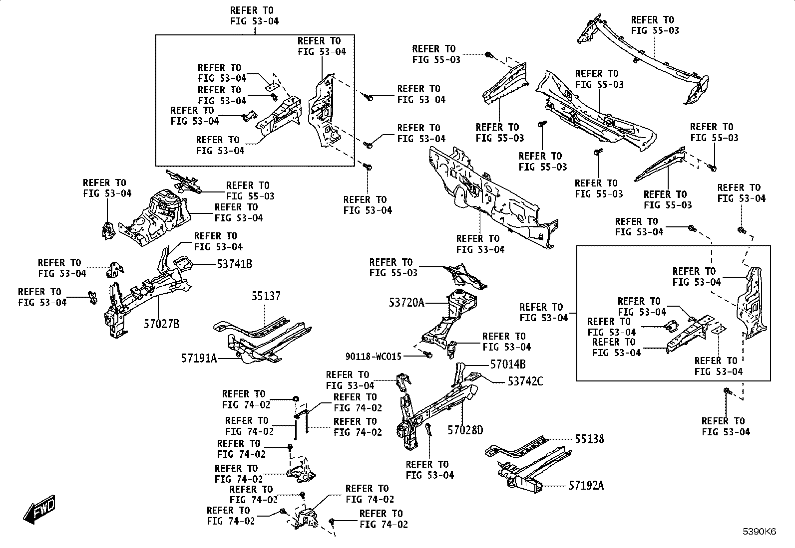 57017-WC006 MEMBER SUB-ASSY, FRONT SIDE, LH product image