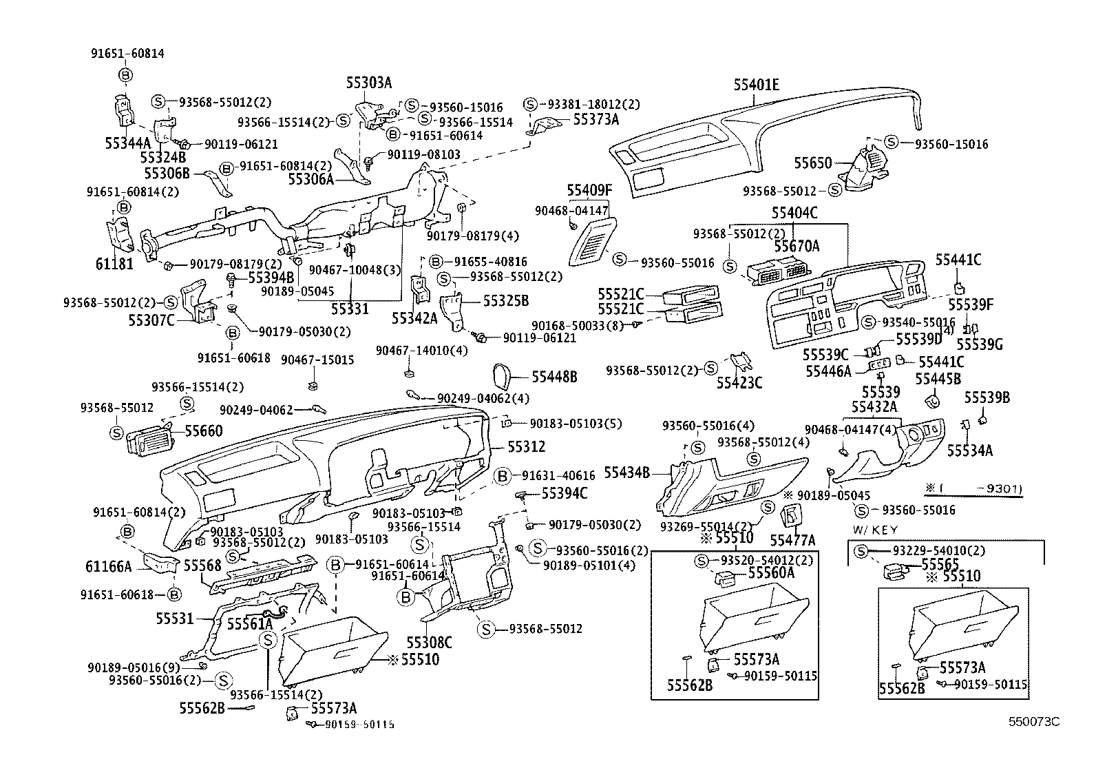 55312-26041-B0 PANEL, INSTRUMENT, LOWER product image