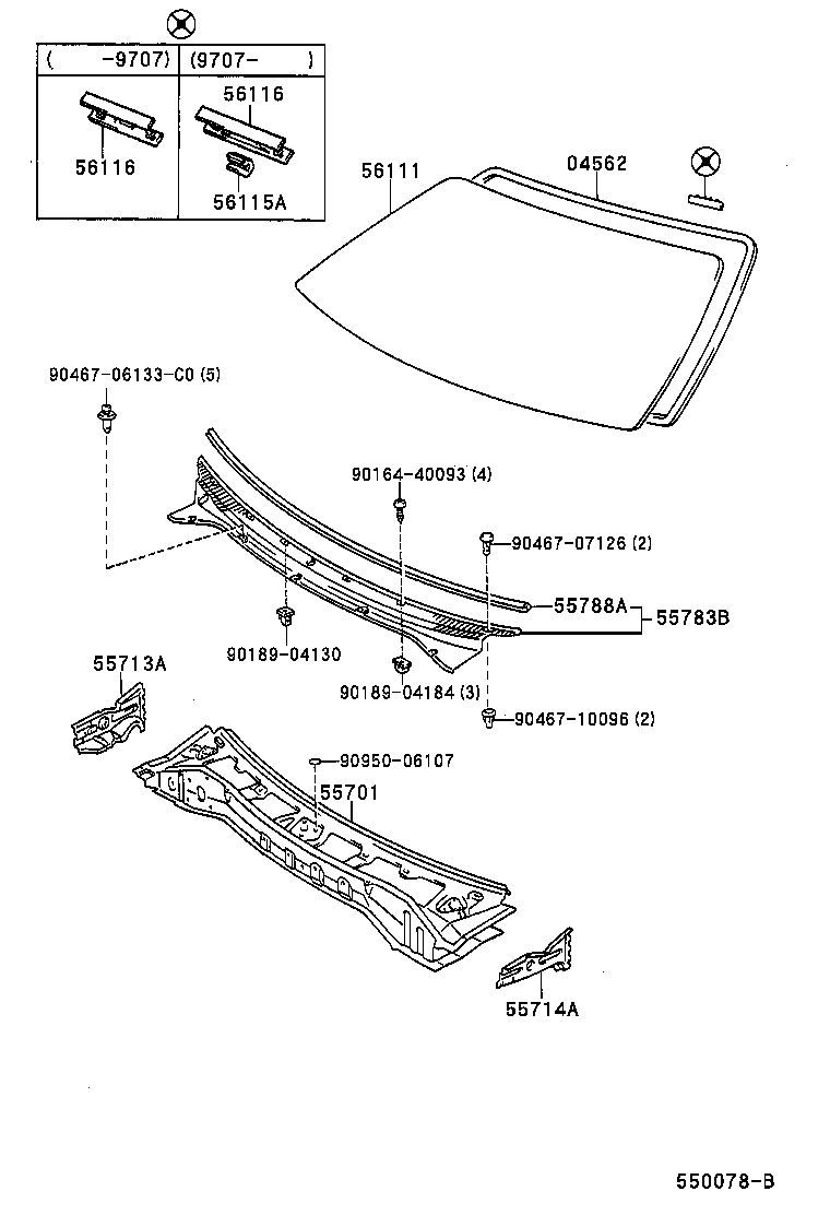 55700-16340 PANEL SUB-ASSY, COWL product image