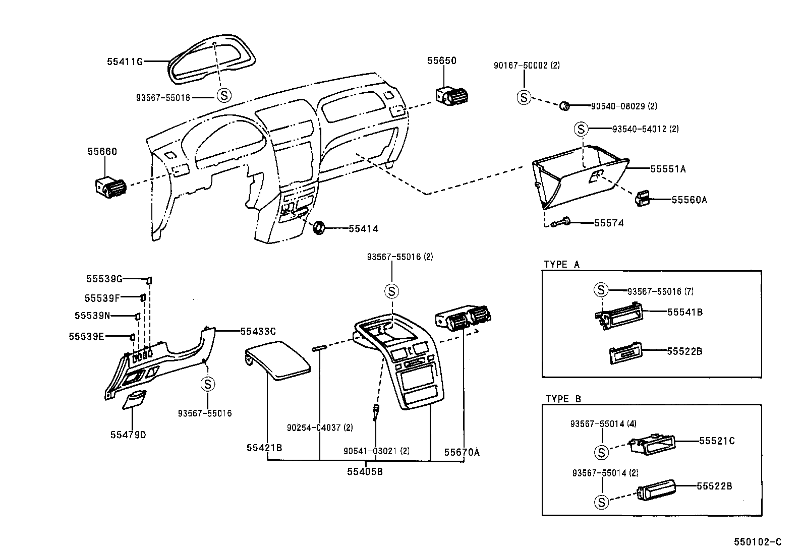 55330-44010 REINFORCEMENT ASSY, INSTRUMENT PANEL product image