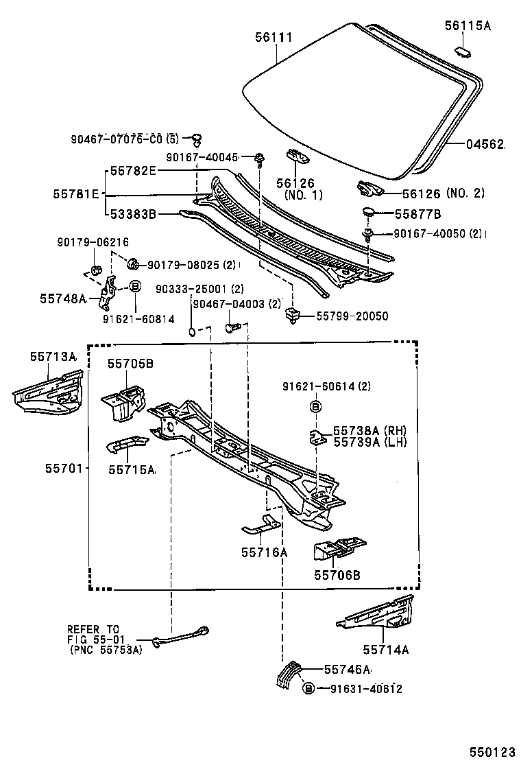 55700-2B070 PANEL SUB-ASSY, COWL product image