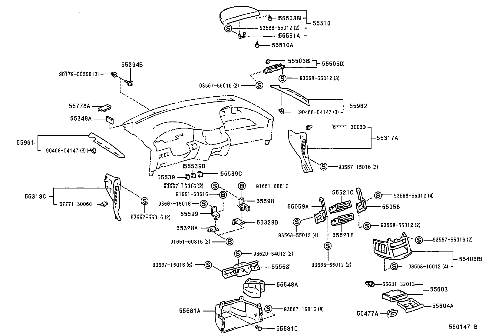 55317-95D01-R9 PANEL, INSTRUMENT SIDE, RH product image