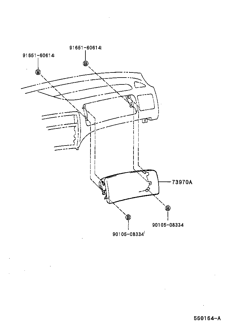 55306-12210 BRACE SUB-ASSY, INSTRUMENT PANEL, NO.1 product image
