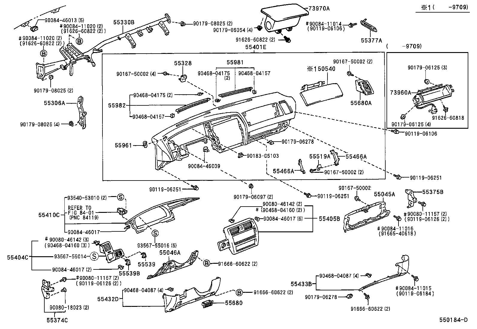 55405-AC030-E1 PANEL SUB-ASSY, INSTRUMENT CLUSTER FINISH, CENTER product image