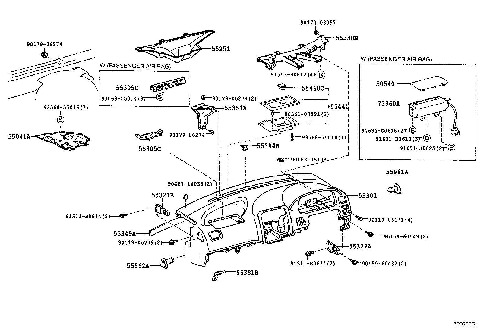 55405-26050-B0 PANEL SUB-ASSY, INSTRUMENT CLUSTER FINISH, CENTER product image