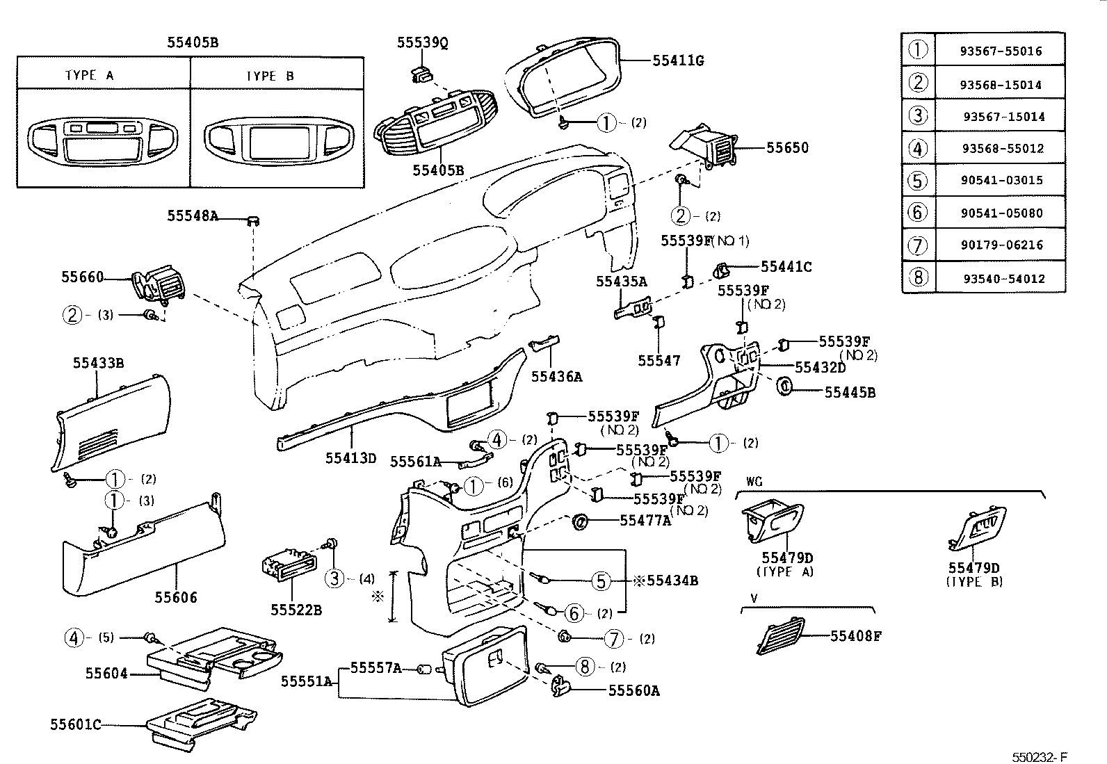 55405-26040-B0 PANEL SUB-ASSY, INSTRUMENT CLUSTER FINISH, CENTER product image