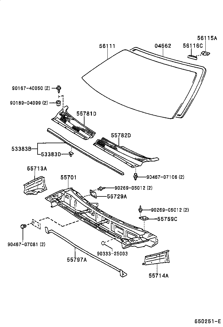 55700-46010 PANEL SUB-ASSY, COWL product image