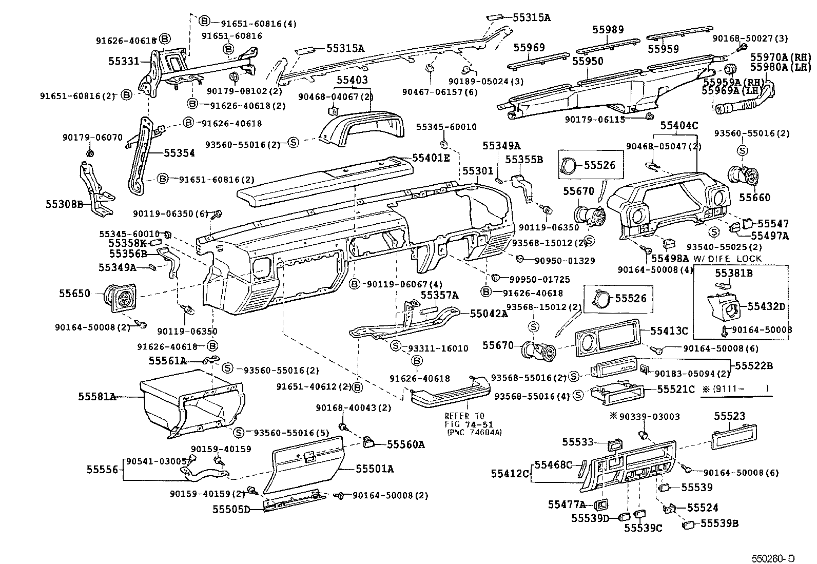 55309-60060 BRACE, INSTRUMENT PANEL TO FLOOR product image
