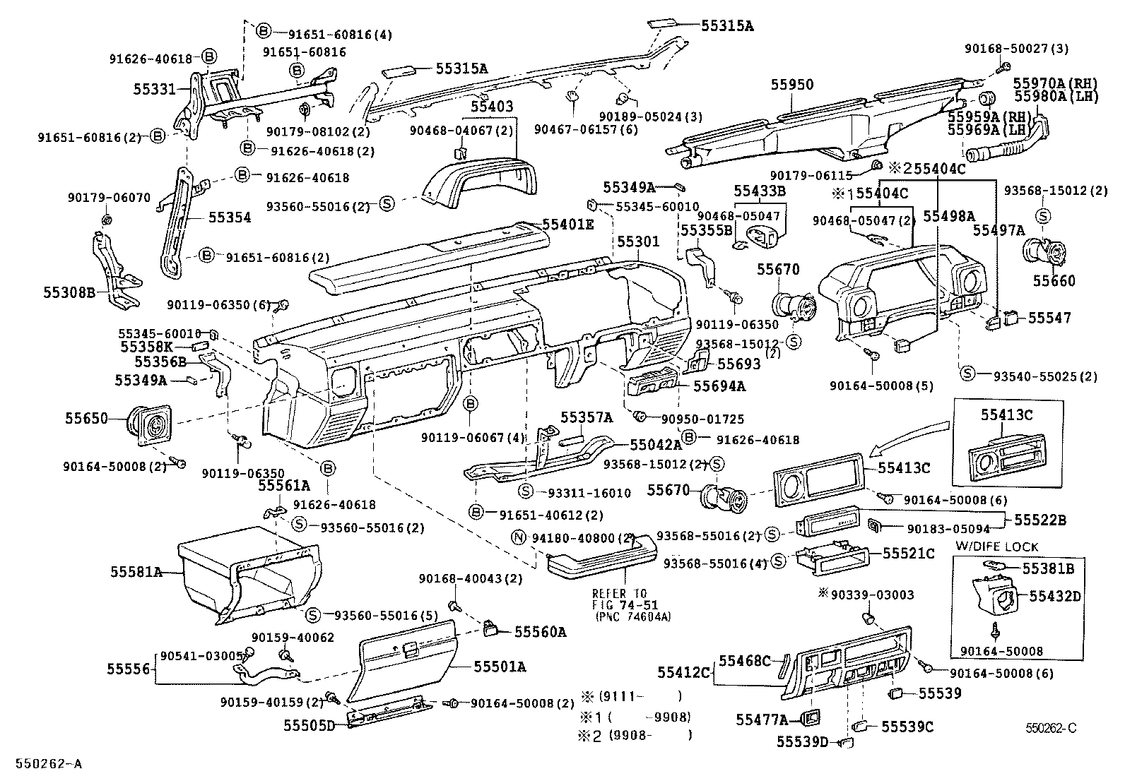 55309-60050 BRACE, INSTRUMENT PANEL TO FLOOR product image