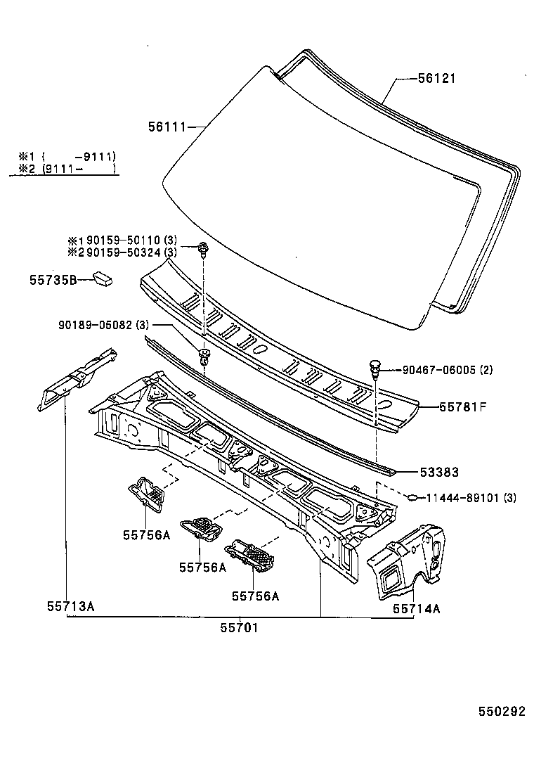 55700-04060 PANEL SUB-ASSY, COWL product image