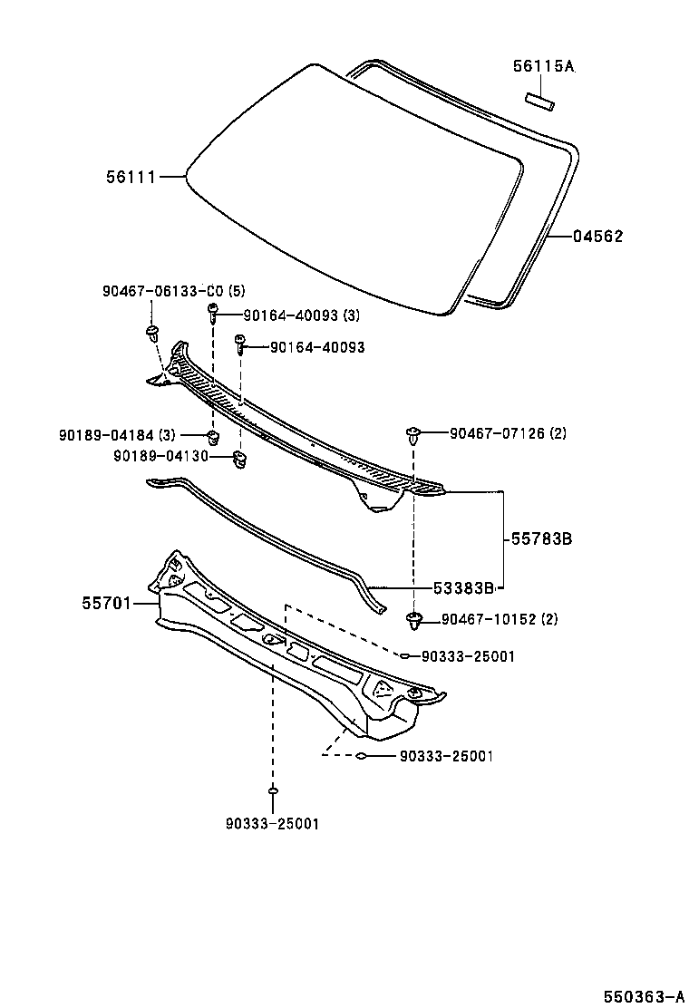 55700-10340 PANEL SUB-ASSY, COWL product image