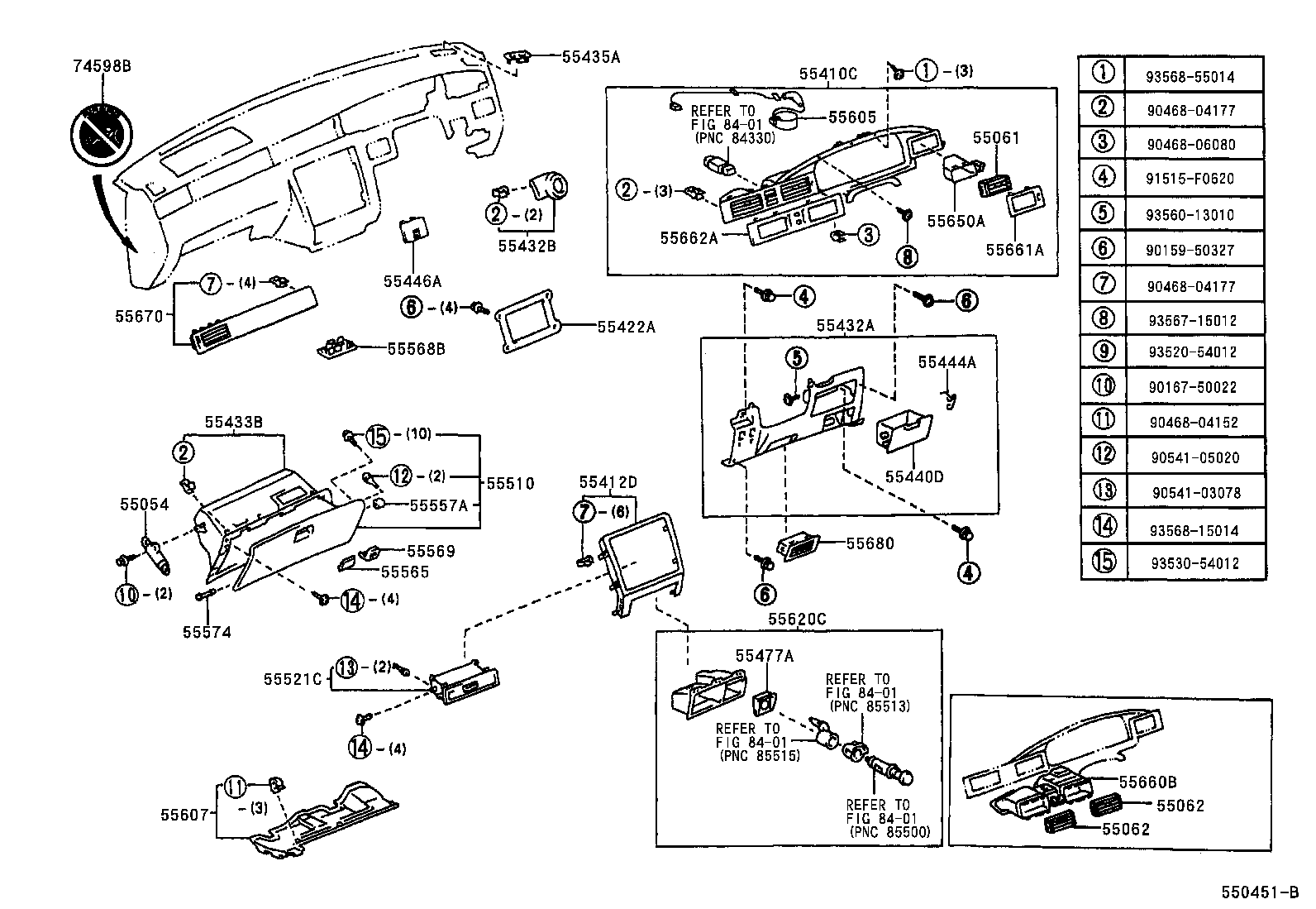 55307-30290 BRACE SUB-ASSY, INSTRUMENT PANEL, NO.2 product image