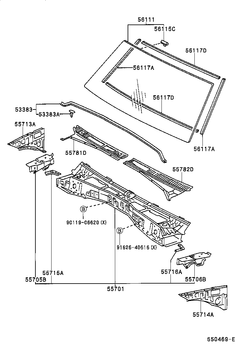 55700-6A710 PANEL SUB-ASSY, COWL product image