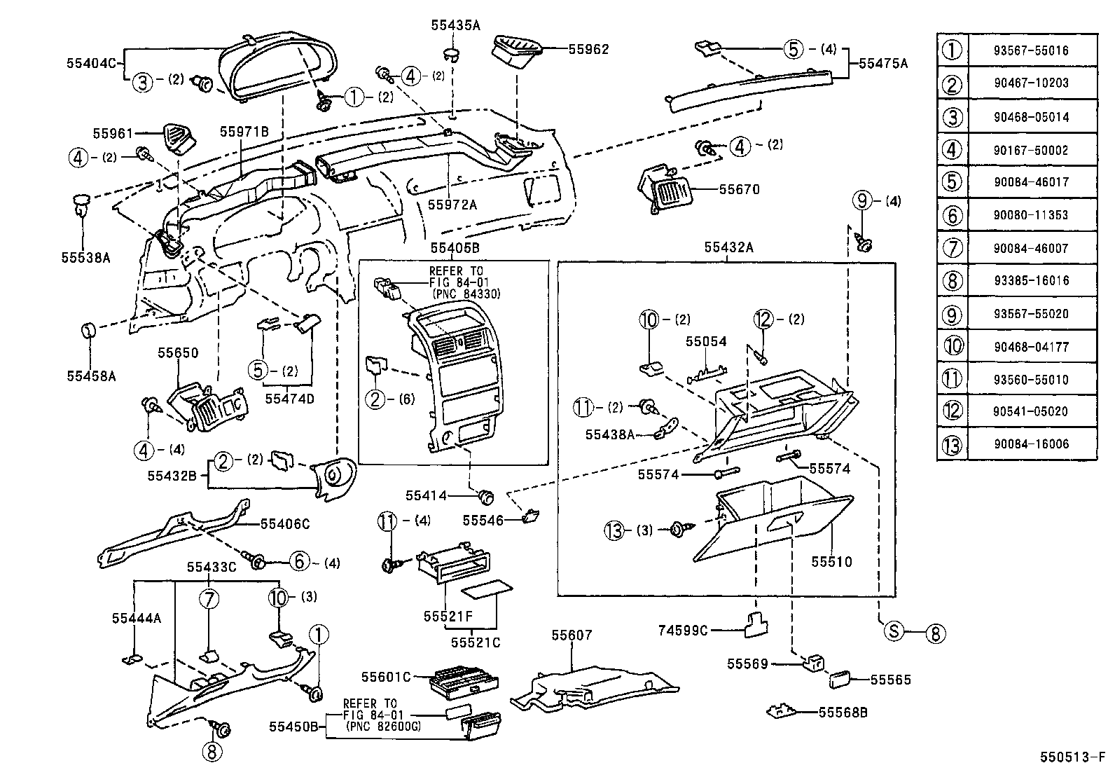 55405-06010 PANEL SUB-ASSY, INSTRUMENT CLUSTER FINISH, CENTER product image