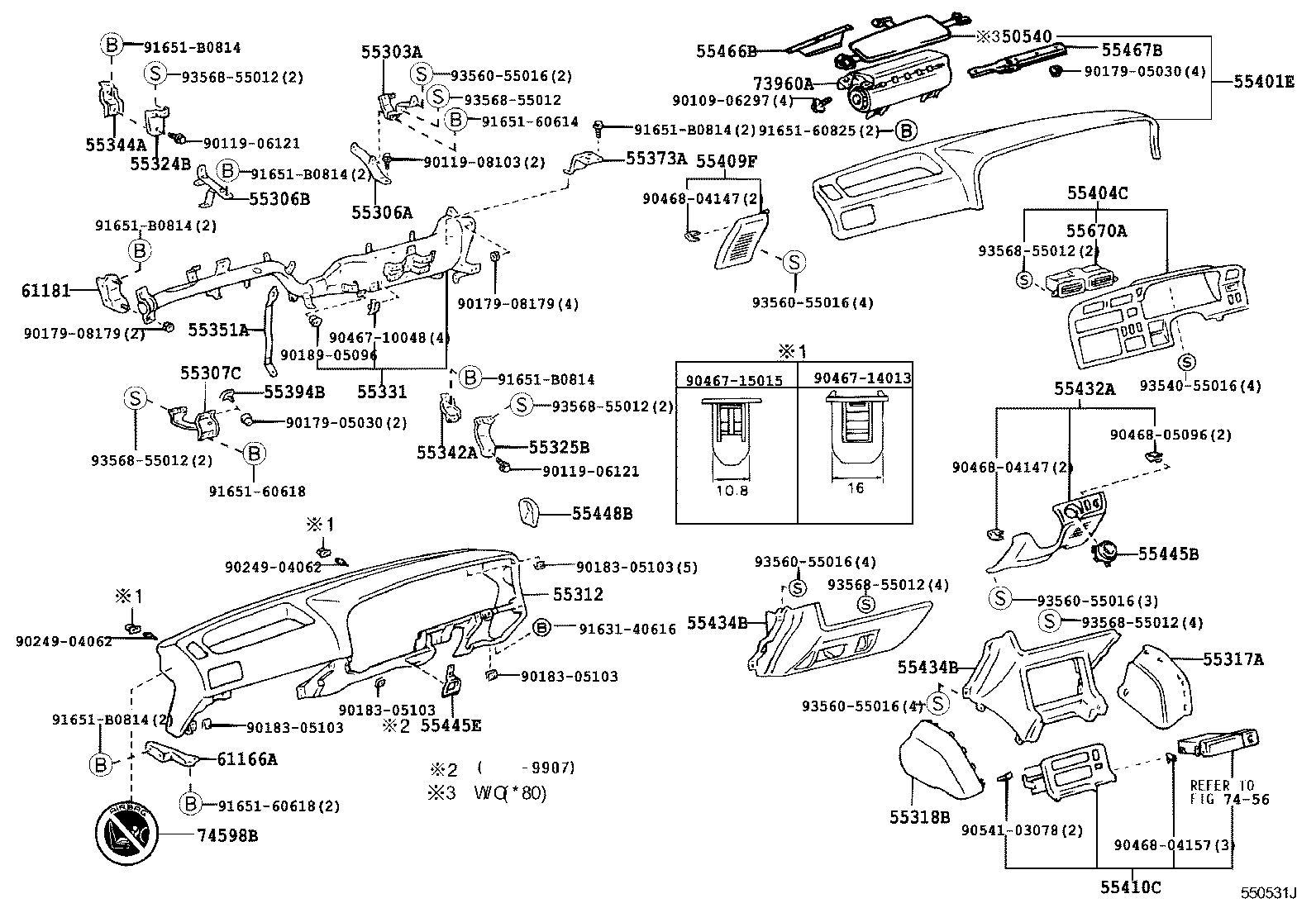 55303-26010 STAY SUB-ASSY, INSTRUMENT PANEL product image