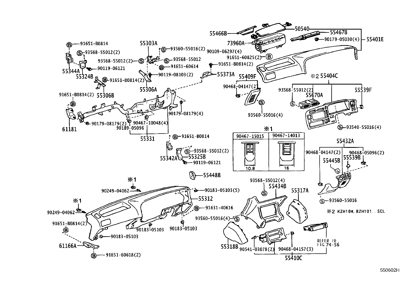 55312-26041-B0 PANEL, INSTRUMENT, LOWER product image