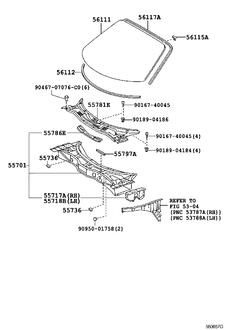 55700-17151 PANEL SUB-ASSY, COWL product image
