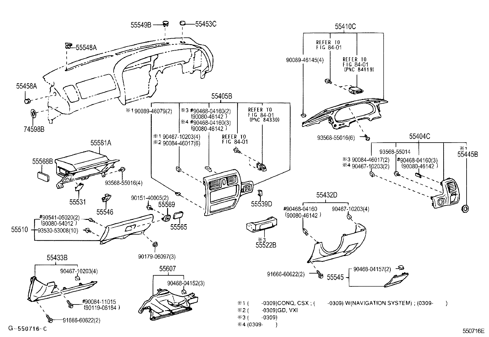 55405-YF040 PANEL SUB-ASSY, INSTRUMENT CLUSTER FINISH, CENTER product image