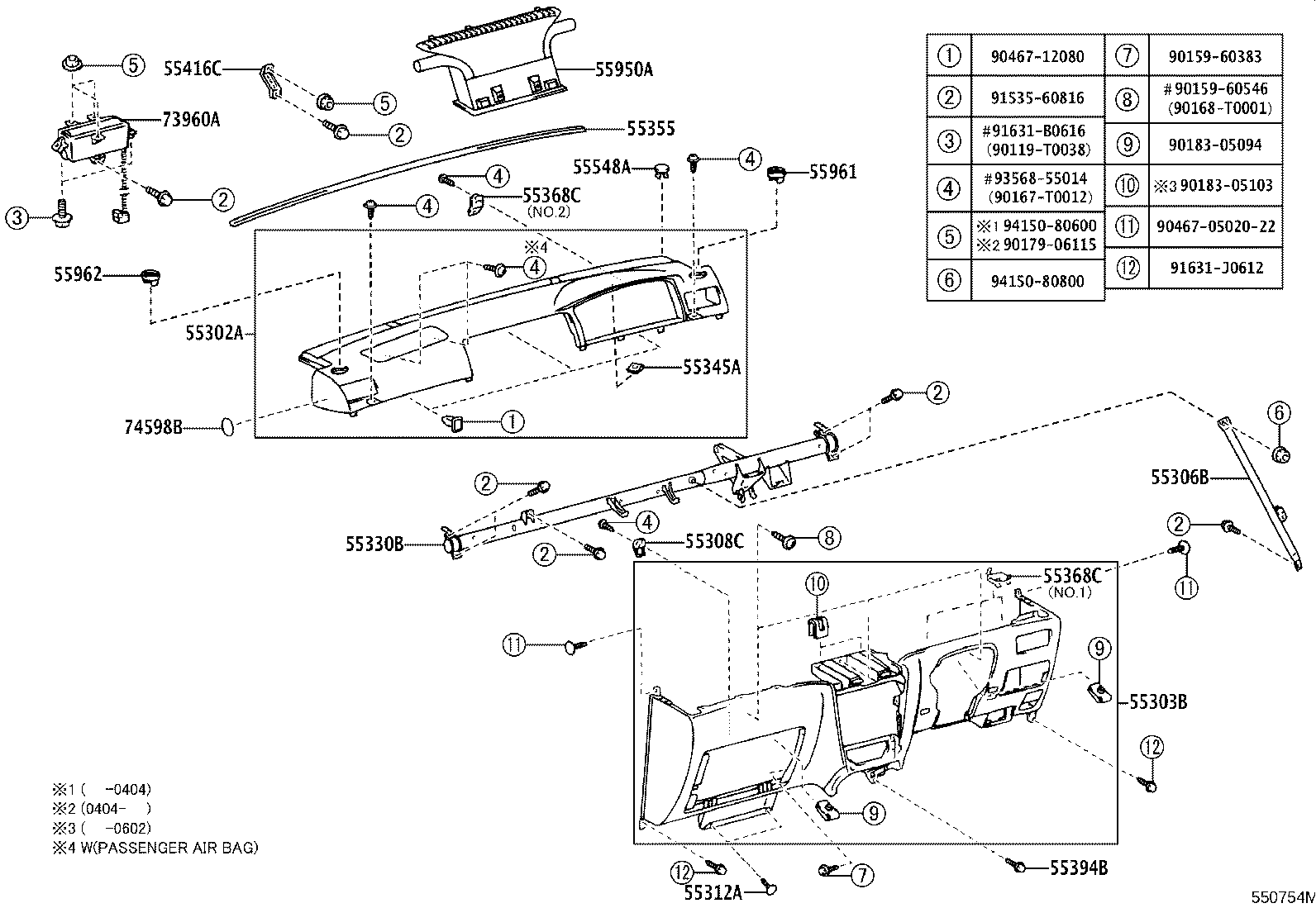 55302-12010-E0 PANEL SUB-ASSY, INSTRUMENT, UPPER product image