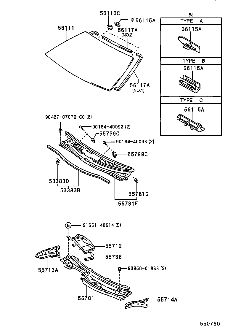 55700-2B170 PANEL SUB-ASSY, COWL product image