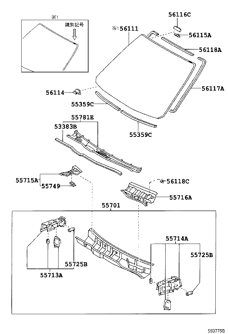 55700-2A151 PANEL SUB-ASSY, COWL product image