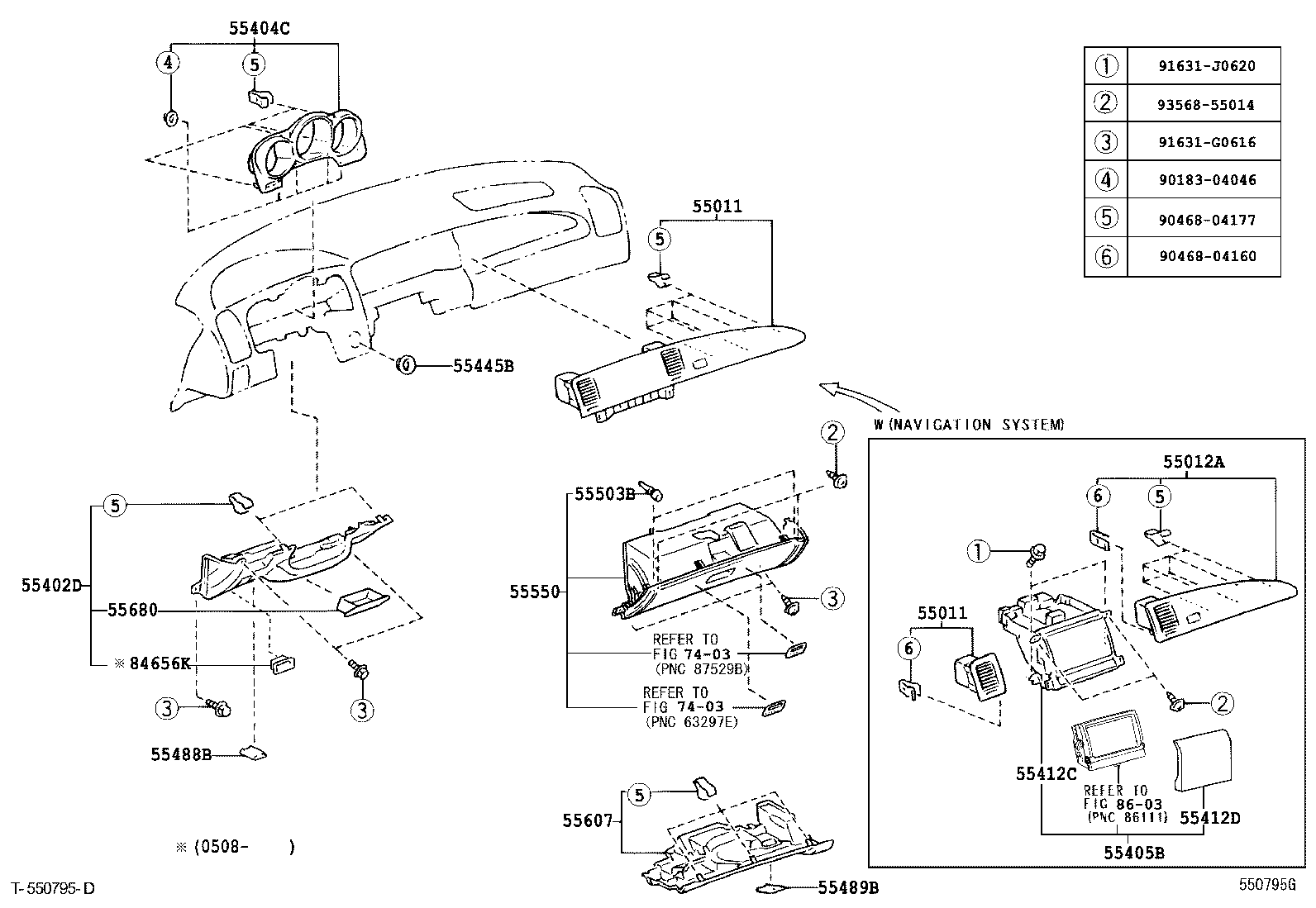 55306-24070 BRACE SUB-ASSY, INSTRUMENT PANEL, NO.1 product image