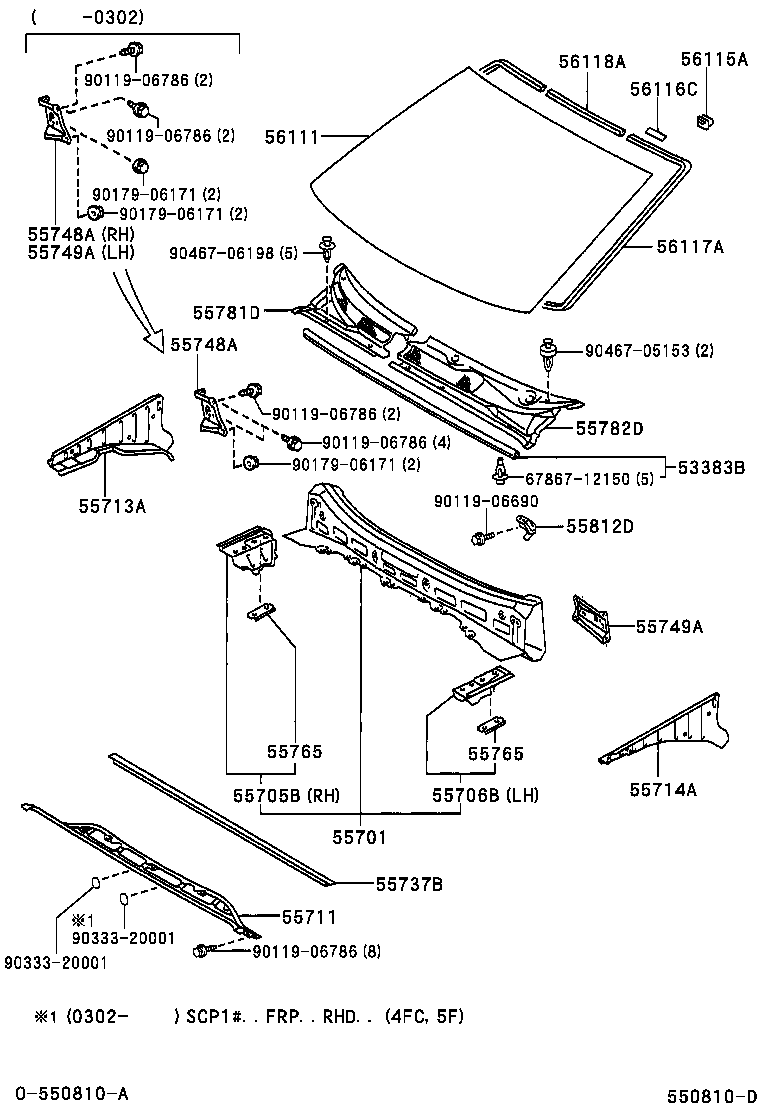 55700-0D010 PANEL SUB-ASSY, COWL product image