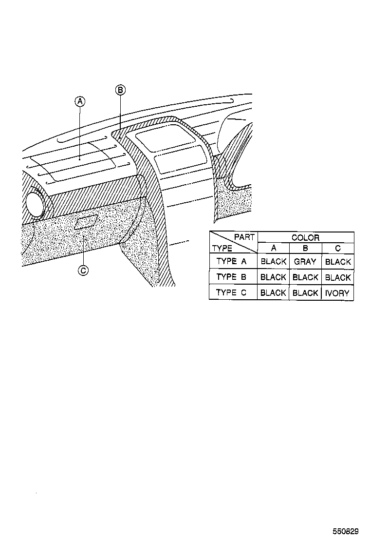 55352-53020 BRACE SUB-ASSY, INSTRUMENT PANEL, NO.2 product image