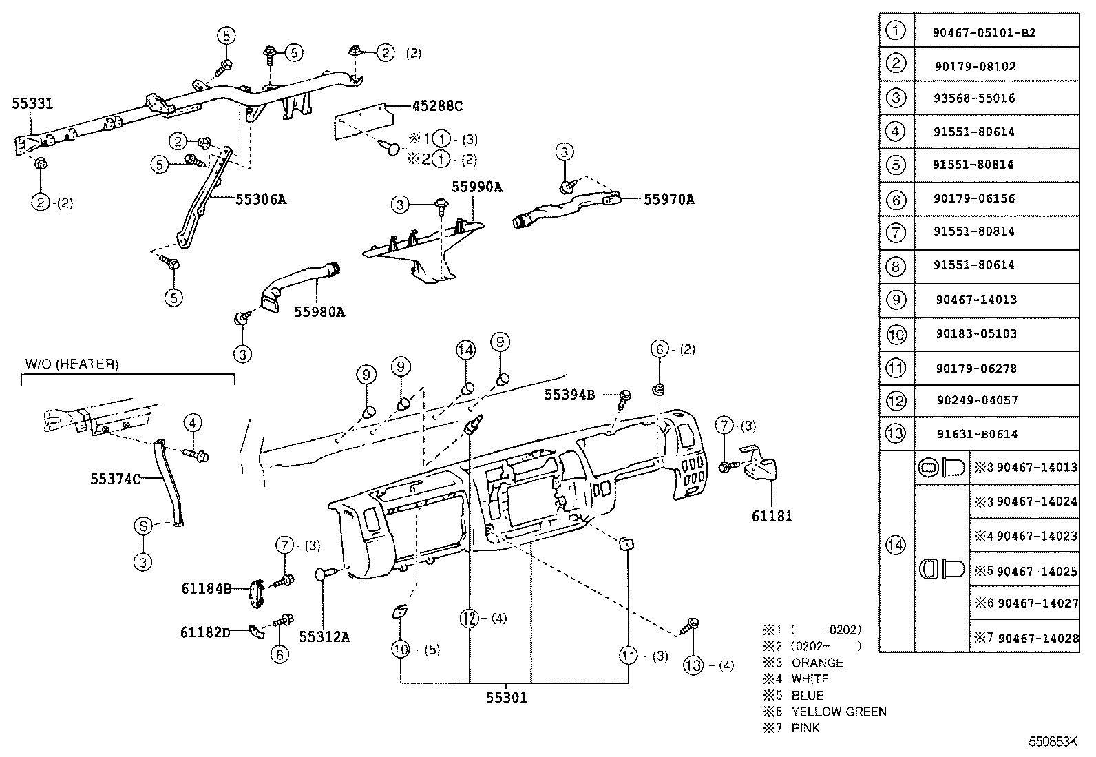 55405-37200-C0 PANEL SUB-ASSY, INSTRUMENT CLUSTER FINISH, CENTER product image