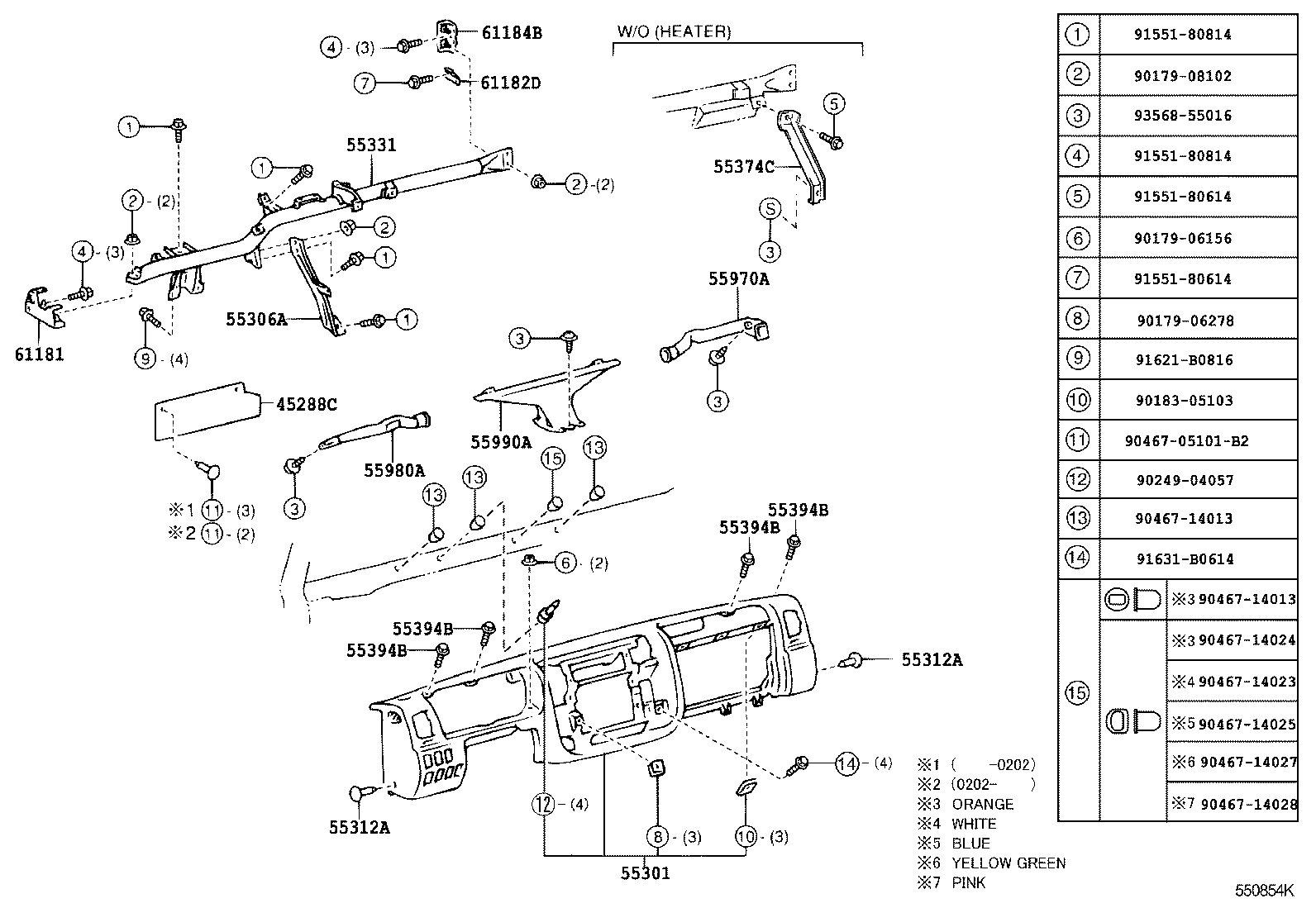 55405-37200-C0 PANEL SUB-ASSY, INSTRUMENT CLUSTER FINISH, CENTER product image