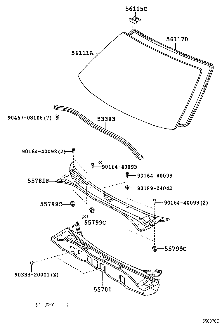 55700-26501 PANEL SUB-ASSY, COWL product image