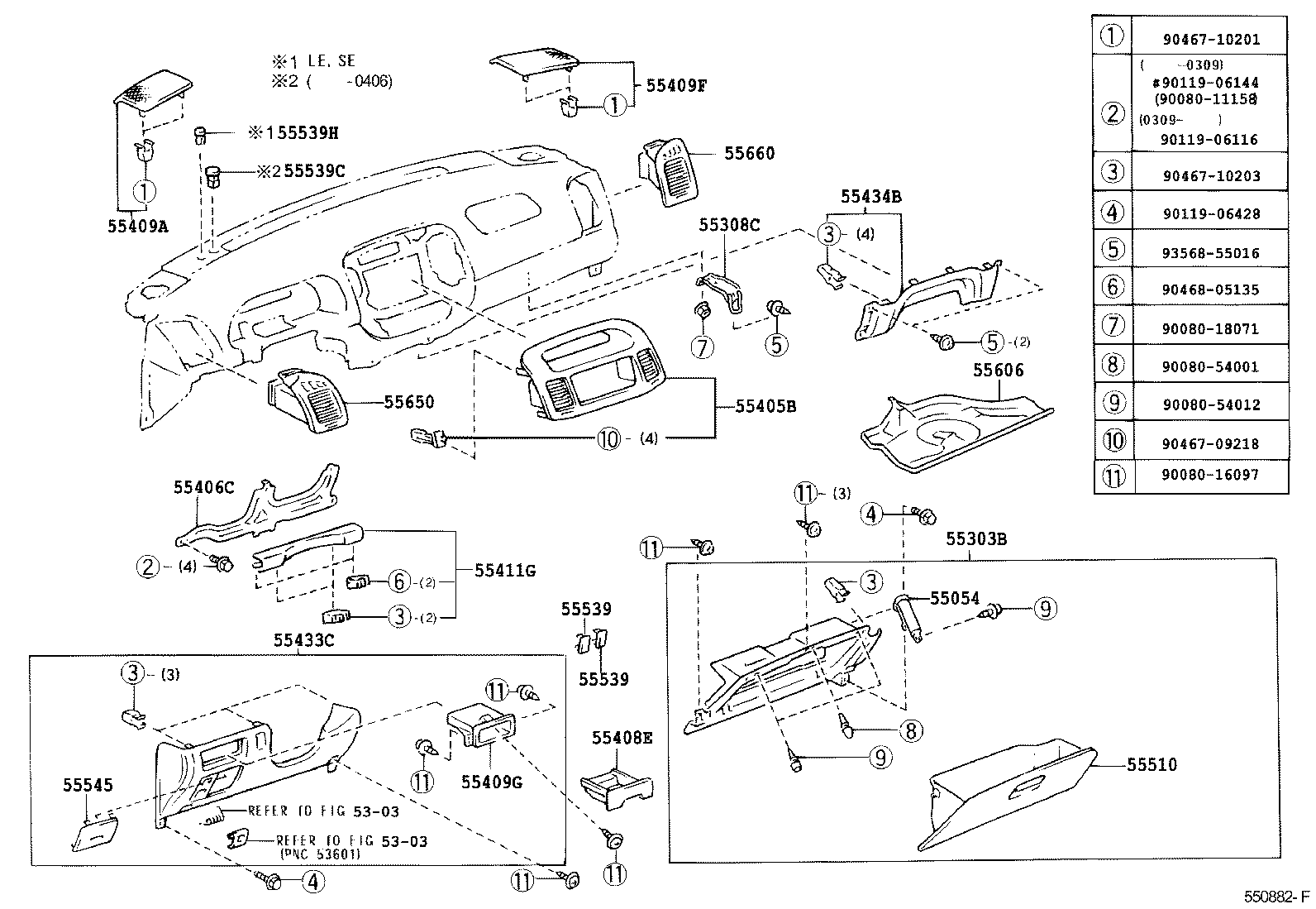 55405-AA040-B2 PANEL SUB-ASSY, INSTRUMENT CLUSTER FINISH, CENTER product image