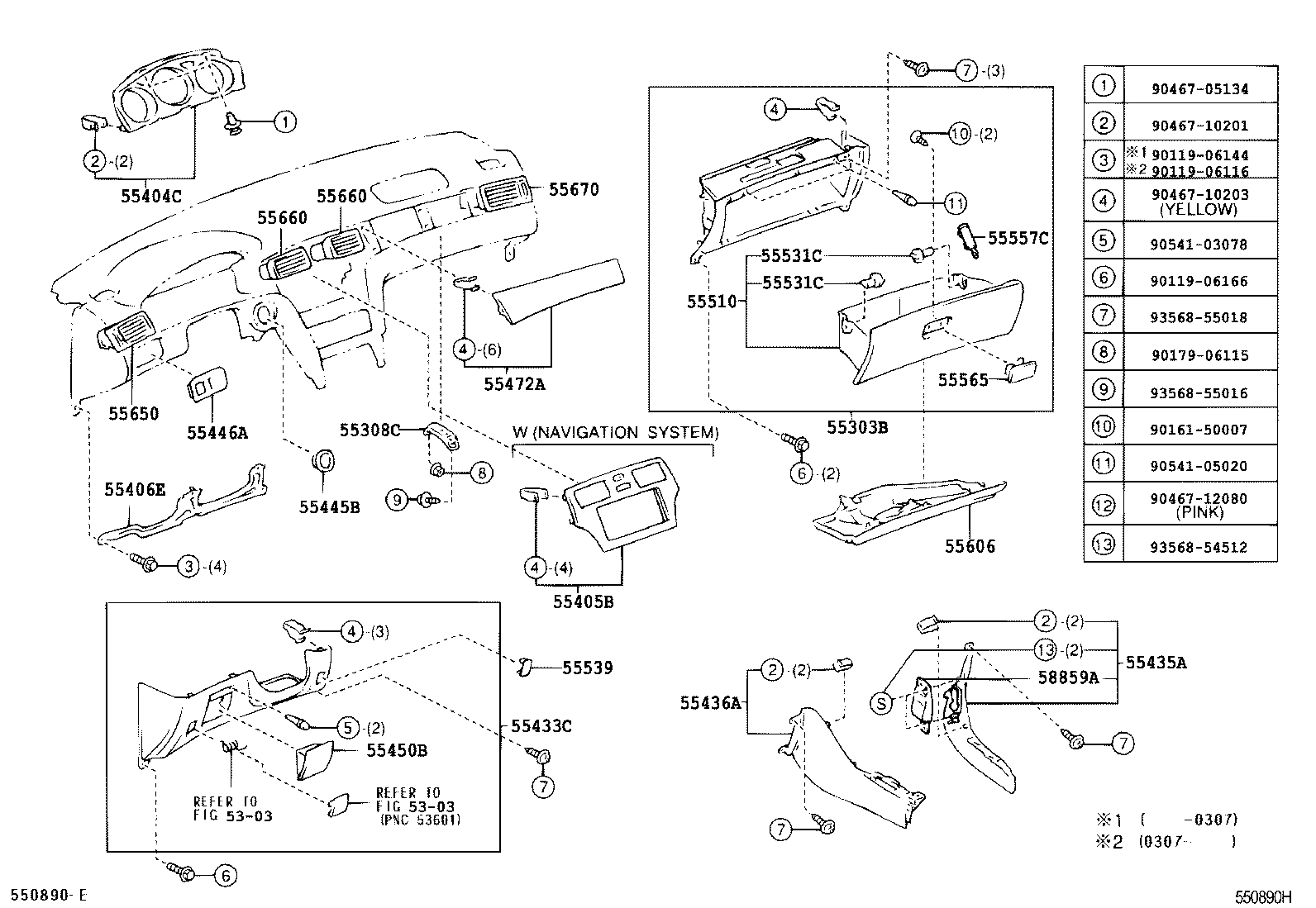 55405-33190 PANEL SUB-ASSY, INSTRUMENT CLUSTER FINISH, CENTER product image
