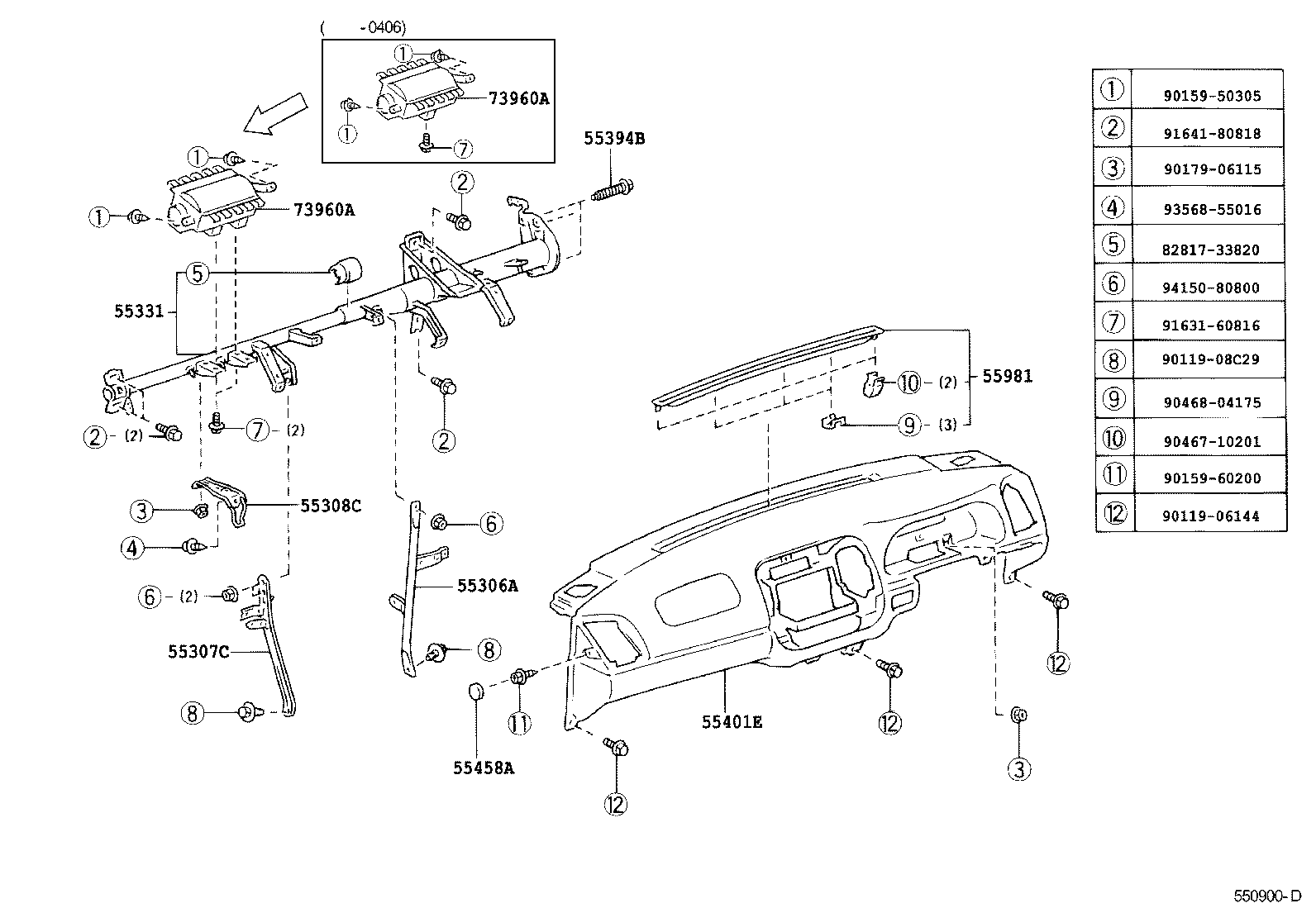 55302-33100-E0 PANEL SUB-ASSY, INSTRUMENT, UPPER product image