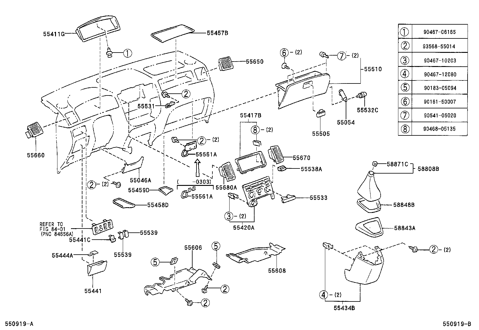 55349-13010 BRACKET, INSTRUMENT PANEL LOWER MOUNTING, NO.1 product image