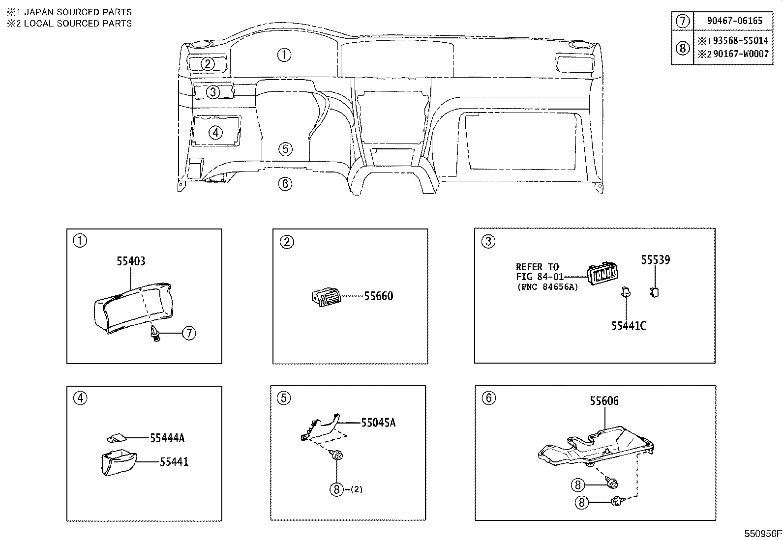 55302-02080-B0 PANEL SUB-ASSY, INSTRUMENT, UPPER product image