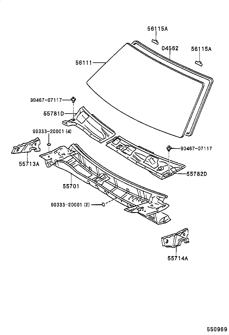 55700-33150 PANEL SUB-ASSY, COWL product image