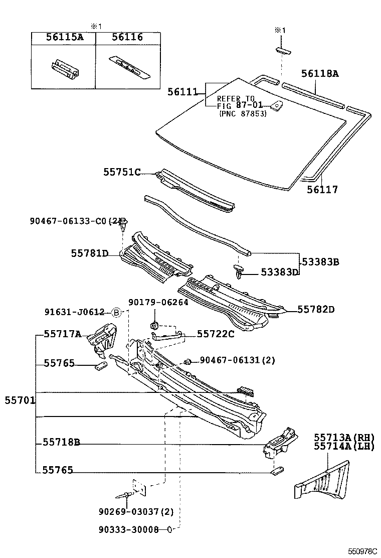 55700-02390 PANEL SUB-ASSY, COWL product image
