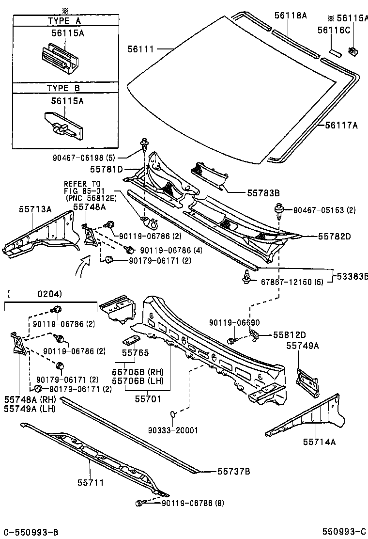 55700-52010 PANEL SUB-ASSY, COWL product image