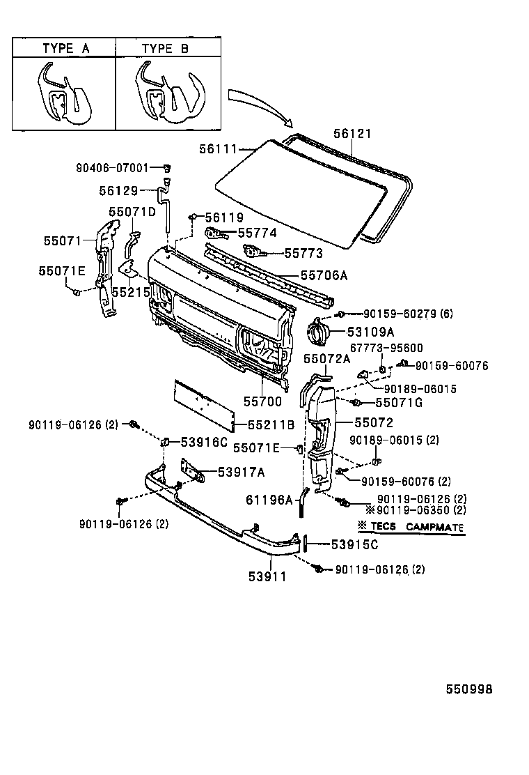 53802-27020 PANEL SUB-ASSY, FRONT SIDE, LH product image