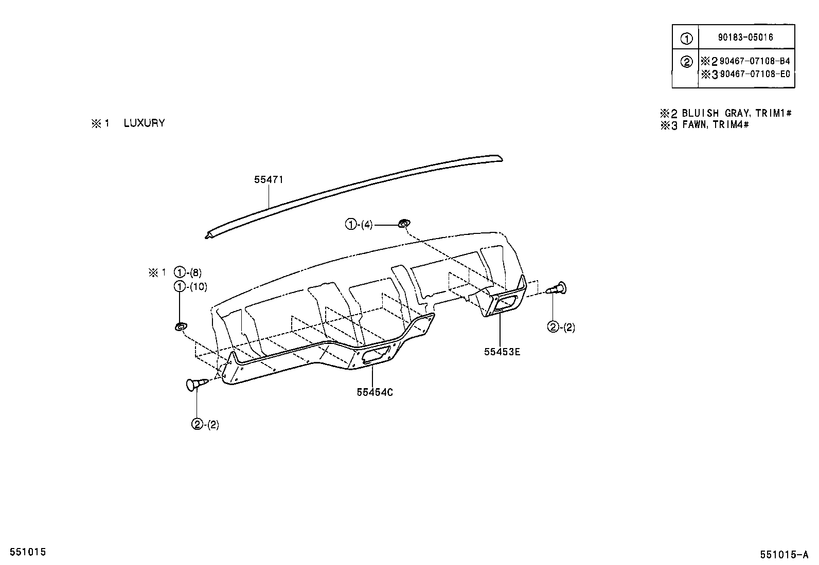 55347-38010 BRACKET, INSTRUMENT PANEL BRACE MOUNTING, NO.1 product image