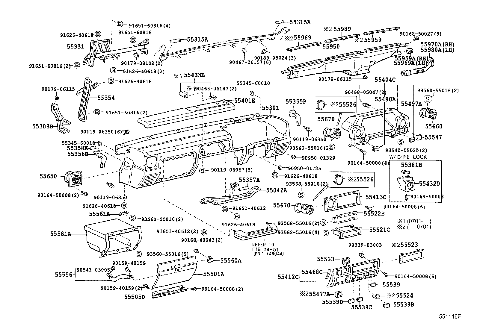 55309-60060 BRACE, INSTRUMENT PANEL TO FLOOR product image