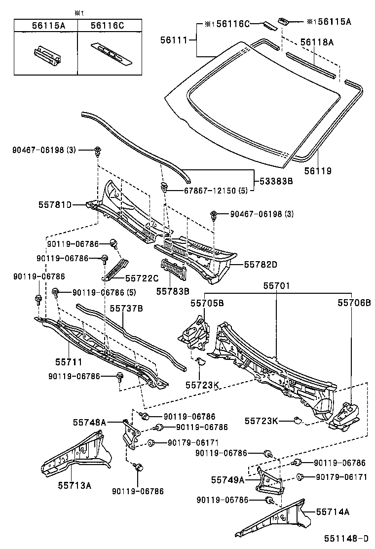 55700-46020 PANEL SUB-ASSY, COWL product image