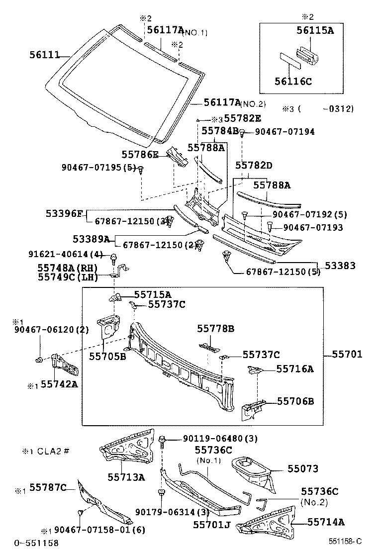 55700-42430 PANEL SUB-ASSY, COWL product image