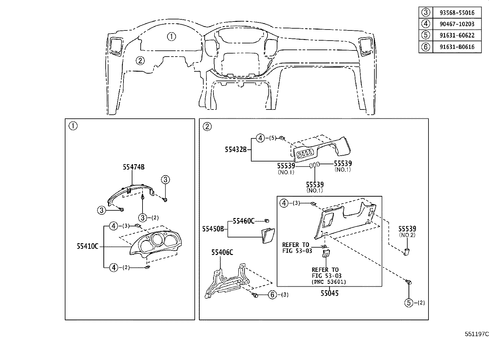 55405-48090-B0 PANEL SUB-ASSY, INSTRUMENT CLUSTER FINISH, CENTER product image