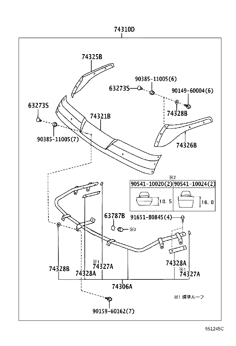 53801-37071 PANEL SUB-ASSY, FRONT SIDE, RH product image