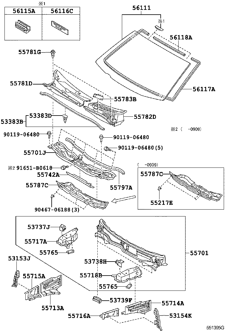 55700-44120 PANEL SUB-ASSY, COWL product image