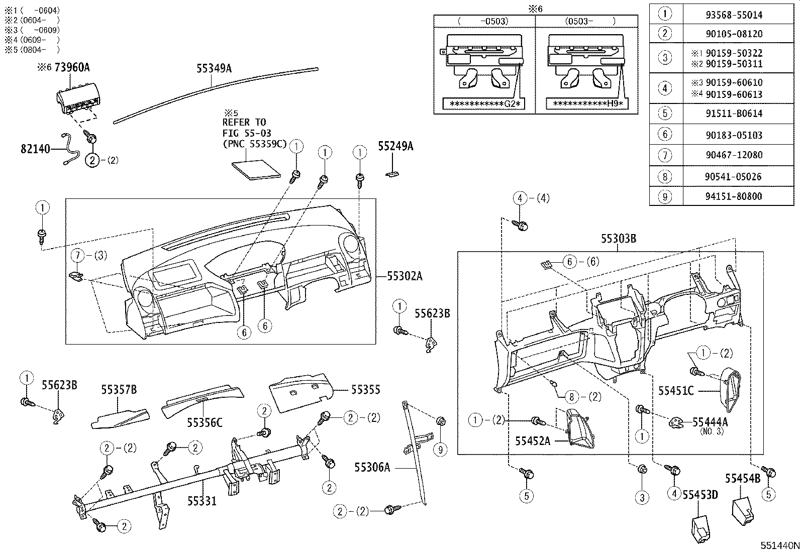 55302-52030-E0 PANEL SUB-ASSY, INSTRUMENT, UPPER product image